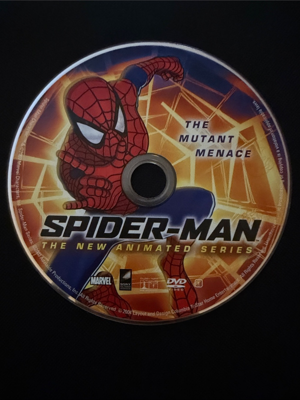 Marvel Spider-Man DVD - Red & Blue Disc Art